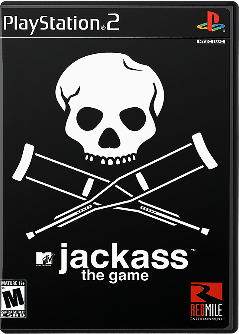 Jackass The Game box art for Playstation 2